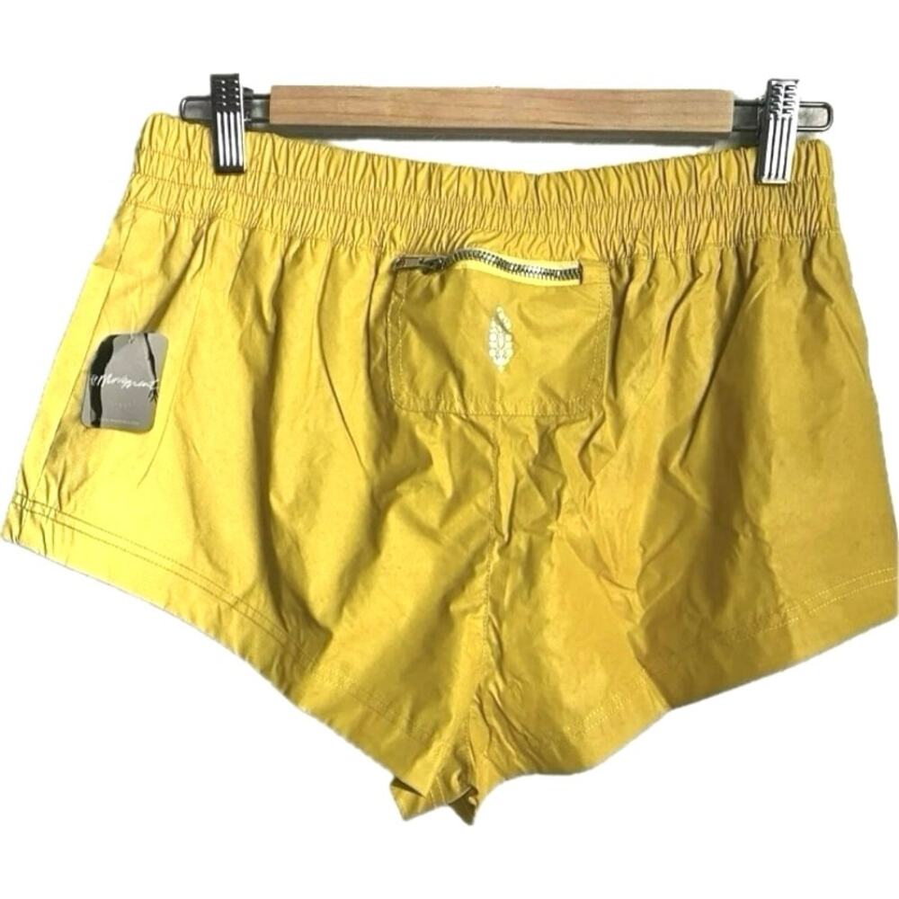 NEW Free People FP Movement Moonlight Reflective Running Shorts in Yellow Size L - Picture 7 of 13